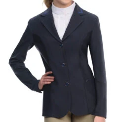Ovation Hybrid Show Coat -Equestrian Clothing Store hybrid show coat navy 471156 ovation 45876.1622761573