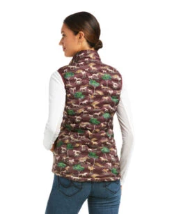 Ariat Ideal 3.0 Down Vest -Equestrian Clothing Store ideal 3.0 down vest print pasture back 10037422 ariat 04404.1639703770