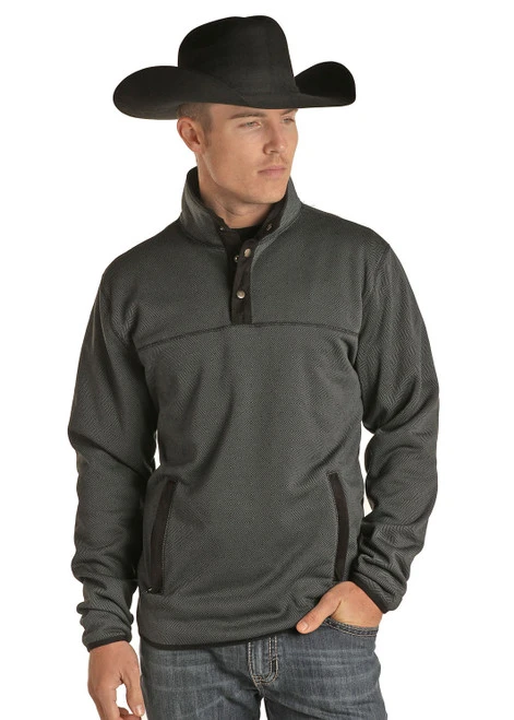 Men's Powder River Jacquard Fleece Pullover 3 Men's Powder River Jacquard Fleece Pullover