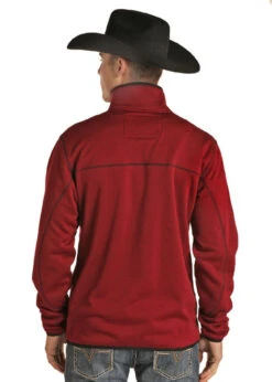 Men's Powder River Jacquard Fleece Pullover 9 Men's Powder River Jacquard Fleece Pullover -Equestrian Clothing Store jacquard fleece pullover burgundy back 91 1050 powder river 40603.1650410073