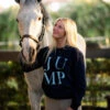 TKEQ JUMP Sweatshirt -Equestrian Clothing Store jump sweatshirt classic navy horse2 TKEQ 27467.1688590551