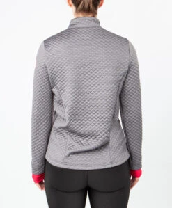 Irideon Girls AirLoft Pullover -Equestrian Clothing Store kids airloft pullover dove grey back 30 6946 DG irideon 46433.1647548717