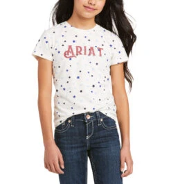 Ariat Girls Bespangled Tee 7 Ariat Girls Bespangled Tee -Equestrian Clothing Store kids bespangled tee front 10036335 ariat 73137.1621205493