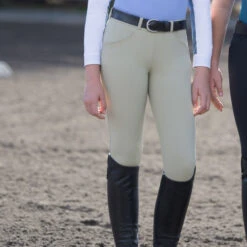 Irideon Girls Cadence Elite Rival Breeches -Equestrian Clothing Store kids cadence elite rival kp tan irideon 88798.1565044035