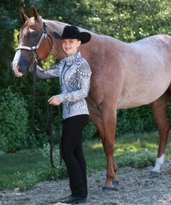 Girls Irideon Circuit Show Pant -Equestrian Clothing Store kids circuit show pant kid 30 3431 BK irideon 10686.1688775325