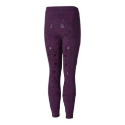 Horze Kids Cool Mesh Full Grip Tights -Equestrian Clothing Store kids cool mesh FS tights wineberry back CP3642 WPU eqinavia 01275.1639692901