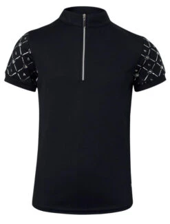 Horze Kids Fia Short Sleeve Shirt -Equestrian Clothing Store kids fia shirt ss dark blue front 33588 PDB horze 46489.1652474281