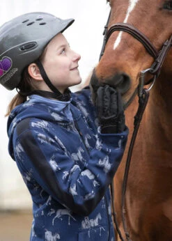 Kids Kerrits Horse Sense Fleece Hoodie -Equestrian Clothing Store kids horse sense hoodie adm.hors rider 60277 PRINT kerrits 44073.1663437873