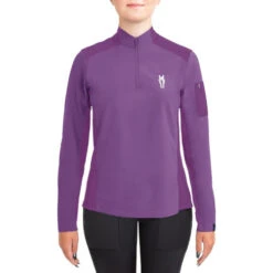 Irideon Kids Luna CoolStretch Shirt Long Sleeve 14 Irideon Kids Luna CoolStretch Shirt Long Sleeve -Equestrian Clothing Store kids luna cool stretch ls purple hibiscus front 30 7006 PH toklat 63767.1655841012