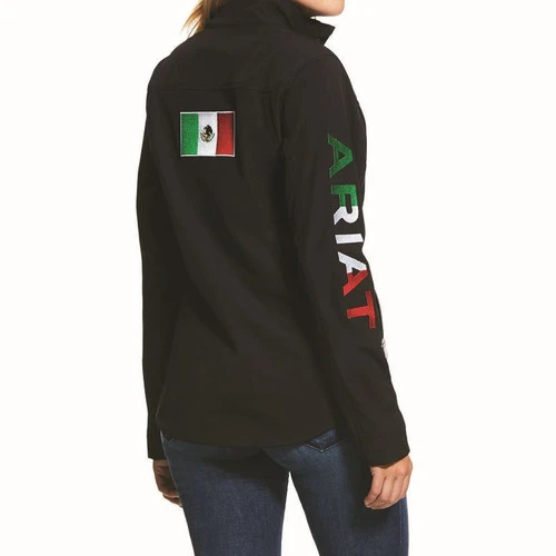 Kids Ariat Team Softshell Mexico Jacket 5 Kids Ariat Team Softshell Mexico Jacket - Image 3