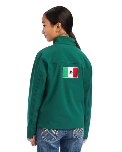 Kids Ariat Team Softshell Mexico Jacket 4 Kids Ariat Team Softshell Mexico Jacket - Image 2