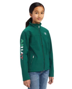 Kids Ariat Team Softshell Mexico Jacket 13 Kids Ariat Team Softshell Mexico Jacket -Equestrian Clothing Store kids new mexico softshell verde front 10039202 ariat 77255.1644626235