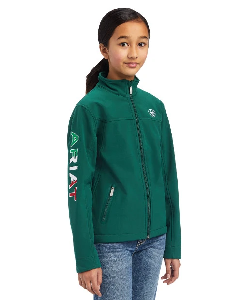 Kids Ariat Team Softshell Mexico Jacket 7 Kids Ariat Team Softshell Mexico Jacket - Image 5