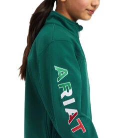 Kids Ariat Team Softshell Mexico Jacket 14 Kids Ariat Team Softshell Mexico Jacket -Equestrian Clothing Store kids new mexico softshell verde sleeve 10039202 ariat 43083.1644626248