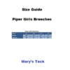 Girls Piper Original Breeches Knee Patch -Equestrian Clothing Store kids piper breech size guide smartpak 26474.1690574299