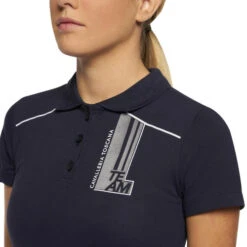 Kids Cavalleria Toscana Team Raceway Polo 11 Kids Cavalleria Toscana Team Raceway Polo -Equestrian Clothing Store kids raceway training ss navy front detail POA081 CO046 7901 cavalleria toscana 15960.1660257212