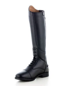 Kids Horze Rover Tall Boot -Equestrian Clothing Store kids rover tall boot back black instep horze 28585.1669683656