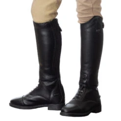 Kids Horze Rover Tall Boot -Equestrian Clothing Store kids rover tall boot rider black horze 33133.1669683441