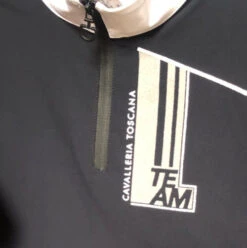 Kids Cavalleria Toscana Team Daytona Polo Short Sleeve -Equestrian Clothing Store kids team daytona polo ss navy front detail POA080 JE152 7901 cavalleria toscana 69719.1661569059