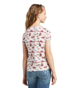 Ariat Girls REAL Yuma Print Tee -Equestrian Clothing Store kids yuma print tee back 10039503 ariat 04785.1641590613