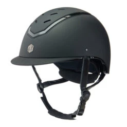 Charles Owen Kylo EQx Helmet -Equestrian Clothing Store kylo egx helmet matte black 3 4 CO 81364.1687277415