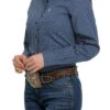 Cinch Ladies Cotton Performance Shirts Prints -Equestrian Clothing Store lds cinch print ls royal front MSW9164192 cinch 09381.1671482529