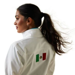 Ariat Team Softshell Mexico Jacket 13 Ariat Team Softshell Mexico Jacket -Equestrian Clothing Store lds team mexico jacket white back 10043548 ariat 78634.1673560277