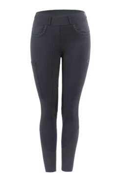Cavallo Lee Pull-On Breeches Knee Grip 9 Cavallo Lee Pull-On Breeches Knee Grip -Equestrian Clothing Store lee knee grip shadgrey front 965924 SHG cavallo 70095.1676594391
