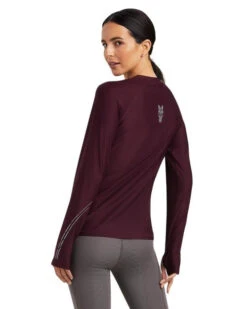 Ariat Lumina Tee Long Sleeve -Equestrian Clothing Store lumina tee ls mulberry back 10041255 ariat 87580.1661643986