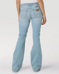 Wrangler Mae Mid Rise Trouser Jean -Equestrian Clothing Store mae mid rise trouser elena back person 112330011 wrangler 79514.1682108380