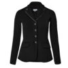Horze Martina Show Coat With Piping -Equestrian Clothing Store martina show coat piping black front 33620 BL WH horze 52339.1653514359