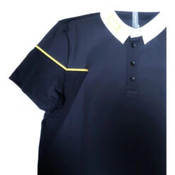 Men's RG Mesh Competition Polo Short Sleeve -Equestrian Clothing Store men comp button polo SS navy sleeve POM003 JS001 7901 RG 40384.1670104040