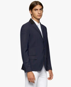 Men's Cavalleria Toscana GP Perforated Jacket -Equestrian Clothing Store men gp perforated jacket smoky blue side GGU024 JF115 7E00 CT 35579.1659810477
