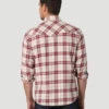 Men's Wrangler Retro Premium Plaid Long Sleeve Shirt -Equestrian Clothing Store men retro premium plaid ls khaki back 112327773 wrangler 12778.1682807717