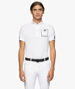 Men's Cavalleria Toscana Team Daytona Polo 9 Men's Cavalleria Toscana Team Daytona Polo -Equestrian Clothing Store men team daytona polo ss white front POU296 PA060 001 cavalleria toscana 51464.1661553975
