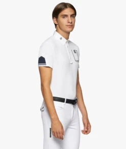 Men's Cavalleria Toscana Team Daytona Polo 8 Men's Cavalleria Toscana Team Daytona Polo -Equestrian Clothing Store men team daytona polo ss white side POU296 PA060 001 ct 40473.1661553972
