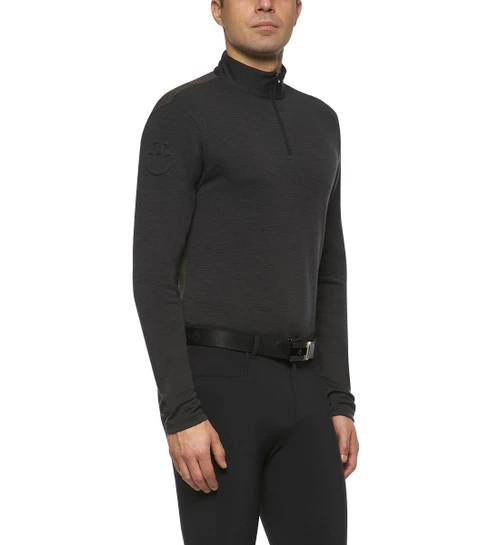 Men's Cavalleria Toscana Tech Wool Zip Turtleneck 7 Men's Cavalleria Toscana Tech Wool Zip Turtleneck - Image 5