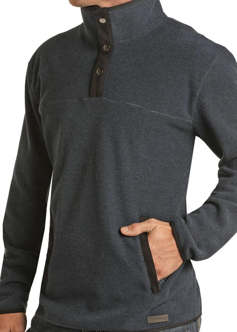 Men's Powder River Diamond Fleece Pullover 3 Men's Powder River Diamond Fleece Pullover