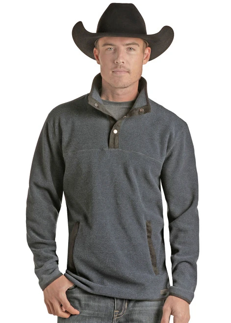 Men's Powder River Diamond Fleece Pullover 4 Men's Powder River Diamond Fleece Pullover - Image 2