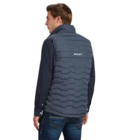 Men's Ariat Ideal Down Vest -Equestrian Clothing Store mens ideal down vest charcoal back 10041372 ariat 17870.1663779968