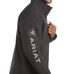 Men's Ariat Logo 2.0 Softshell Jacket -Equestrian Clothing Store mens logo 2.0 softshell black sleeve 10023322 ariat 44744.1641589627
