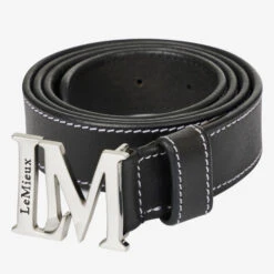 LeMieux Monogram Belt -Equestrian Clothing Store monogram belt black IT03144002 lemieux 02217.1679788653