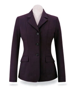 RJ Classics Monterey Jacket -Equestrian Clothing Store monterey coat merlot herringbone front M3023 rj classics 67136.1690410601