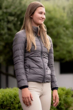 TKEQ EZ Packable Down Jacket -Equestrian Clothing Store packable down jacket nickel side TKEQ 13839.1674002384