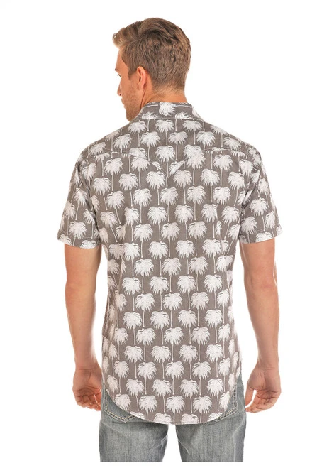 R&R Cowboy Palm Tree Short Sleeve Shirt 4 R&R Cowboy Palm Tree Short Sleeve Shirt - Image 2