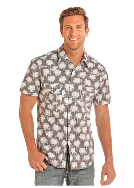 R&R Cowboy Palm Tree Short Sleeve Shirt 3 R&R Cowboy Palm Tree Short Sleeve Shirt