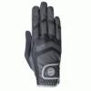 RSL By USG Palma Riding Gloves -Equestrian Clothing Store palma glove black grey rsl usg 22165.1683151796