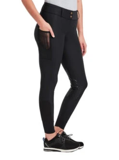 Piper Fusion Breeches Knee Grip -Equestrian Clothing Store piper fusion knee grip black side 32382 smartpak 41363.1649376559
