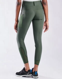Piper Fusion Breeches Knee Grip -Equestrian Clothing Store piper fusion knee grip dk.olive back 32382 smartpak 22064.1679003784