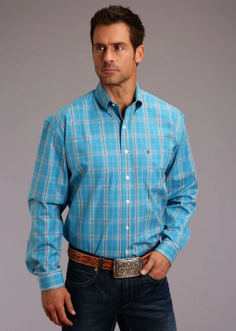 Stetson Plaid Ombre Shirt 4 Stetson Plaid Ombre Shirt - Image 2